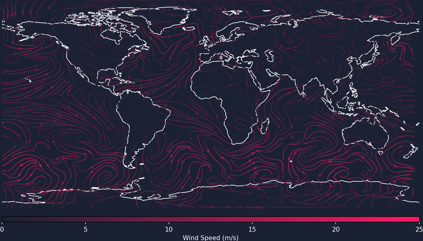 Streamline Wind Map