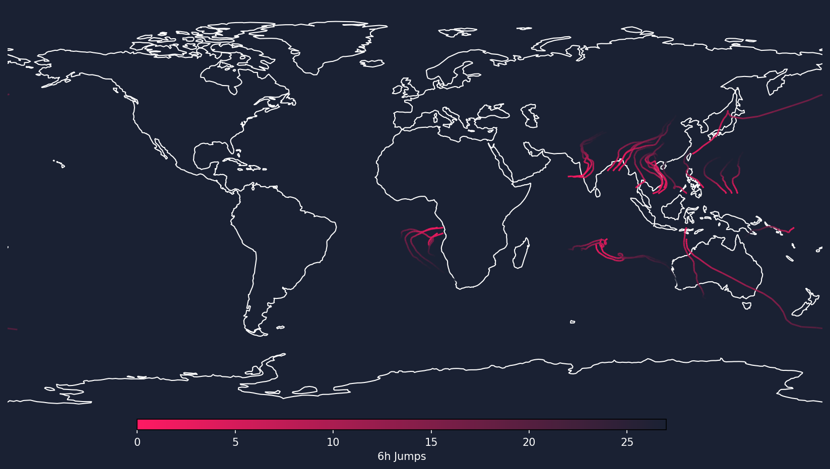 TC Drift Path Map